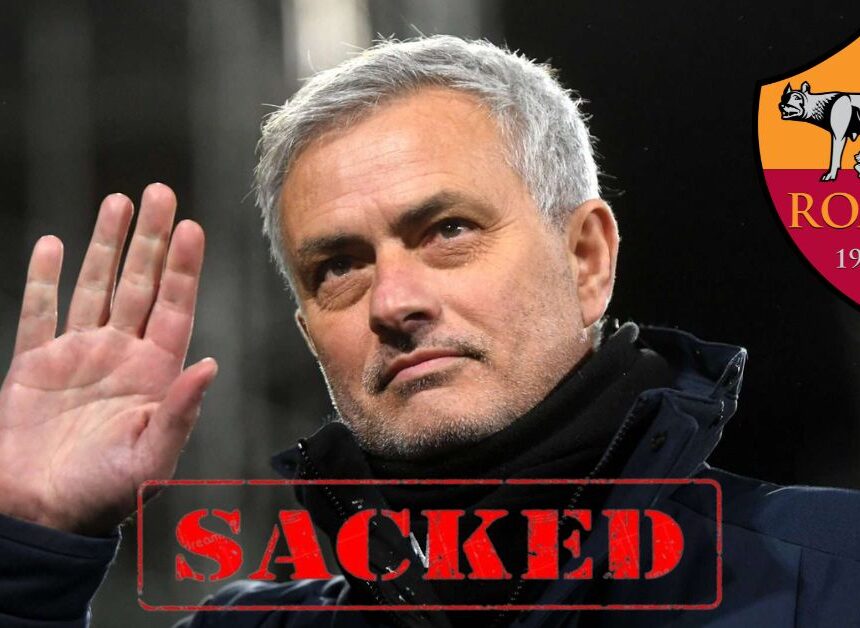 AS Roma sacked Jose Mourinho after the club's poor run in Serie A