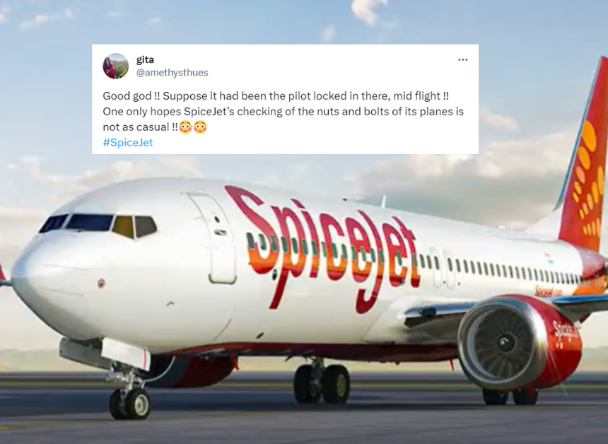 Spicejet Passenger Trapped in Aircraft Lavatory on Mumbai-Bengaluru Flight