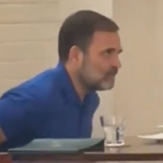 Rahul Gandhi Chooses Pizza Over Ambani Wedding Amid Political Gathering; Video Goes Viral