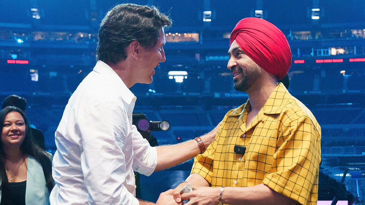 PM Justin Trudeau Attends Diljit Dosanjh's Historic Concert in Canada; Video Goes Viral